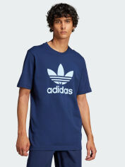 Акція на Футболка бавовняна довга чоловіча Adidas Originals Trefoil T-Shirt JP2549 2XL Nindig/Clesky з принтом від Rozetka