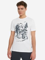 Акція на Футболка бавовняна довга чоловіча Outventure 134560-00 48 Біла від Rozetka