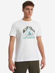 Акція на Футболка бавовняна довга чоловіча Outventure 134562-00 48 Біла від Rozetka