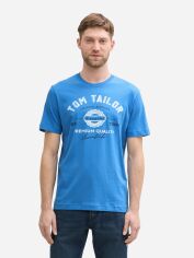 Акція на Футболка бавовняна чоловіча Tom Tailor 1037735-11356 3XL Синя від Rozetka