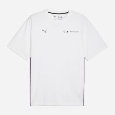 Акція на Футболка бавовняна довга чоловіча Puma Essentials 63251602 M White з принтом від Rozetka