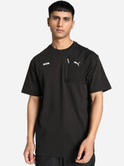 Акція на Футболка бавовняна довга чоловіча Puma Rad/cal 67892001 S Black від Rozetka
