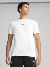 Акція на Футболка бавовняна довга чоловіча Puma Sportswear 63073502 XL White з принтом від Rozetka
