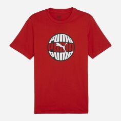 Акція на Футболка бавовняна довга чоловіча Puma Graphics 68017411 XL For All Time Red з принтом від Rozetka