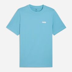 Акція на Футболка бавовняна довга чоловіча Puma Essentials Foundation 68676021 S Dusty Aqua від Rozetka