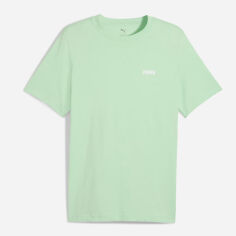 Акція на Футболка бавовняна довга чоловіча Puma Essentials Foundation 68676032 M Light Mint від Rozetka