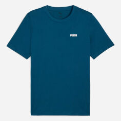 Акція на Футболка бавовняна довга чоловіча Puma Essentials Foundation 68676051 M Ocean Tropic від Rozetka