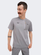 Акція на Футболка бавовняна довга чоловіча Puma Rad/cal 67892062 S Stormy Slate від Rozetka