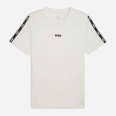 Акція на Футболка бавовняна довга чоловіча Puma Essentials Tape 68858905 L Vapor Gray від Rozetka