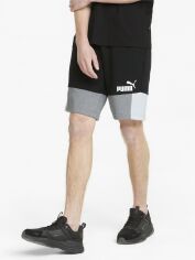 Акція на Шорти бавовняні короткі чоловічі Puma Essentials Block 84742901 XL Black від Rozetka