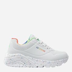 Акція на Підліткові кросівки для дівчинки Skechers 310456L-WMLT 36.5 Білі від Rozetka