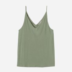 Акція на Топ жіночий H&M XAZ330120MLOF M Оливковий від Rozetka