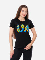 Акція на Футболка бавовняна жіноча Носи Своє 8188-001-33-T 52 Чорна від Rozetka
