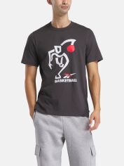 Акція на Футболка бавовняна довга чоловіча Reebok Gs Hs Attack Tee 100218839 XL Темно-сіра від Rozetka