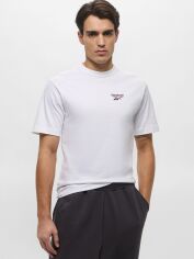 Акція на Футболка бавовняна довга чоловіча Reebok Gs Hs Shaq Logo Tee 100218844 M Біла від Rozetka