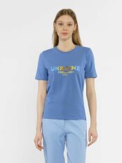 Акція на Футболка бавовняна жіноча Arber T-Shirt Wf-19 FW13.10.06.42 XL Синя від Rozetka