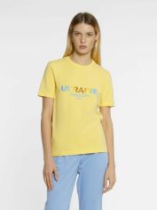Акція на Футболка бавовняна жіноча Arber T-Shirt Wf-19 FW13.11.26.42 XS Жовта від Rozetka