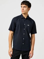 Акція на Сорочка чоловіча Wrangler 112362729 M Чорна від Rozetka