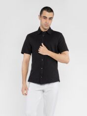 Акція на Сорочка бавовняна літня чоловіча Arber Ralph Jersey Ss M14.31.02.521 2XL Чорна від Rozetka