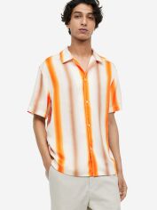 Акція на Сорочка літня чоловіча H&M 703672025c20 S Комбінована від Rozetka