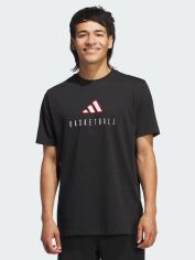 Акція на Футболка бавовняна довга чоловіча Adidas ji9031 2XL Чорна від Rozetka