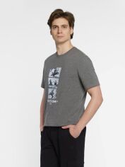 Акція на Футболка бавовняна довга чоловіча Arber T-Shirt Ff19 F13.18.14.411 S Сіра від Rozetka