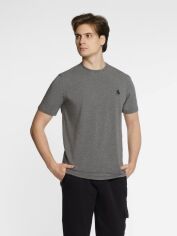 Акція на Футболка бавовняна довга чоловіча Arber T-Shirt Ff19 F13.14.14.412 M Сіра від Rozetka
