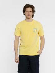 Акція на Футболка бавовняна довга чоловіча Arber T-Shirt Ff19 F13.09.26.411 M Жовта від Rozetka