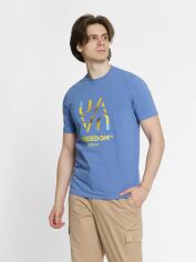 Акція на Футболка бавовняна довга чоловіча Arber T-Shirt Ff19 F13.12.06.411 S Блакитна від Rozetka