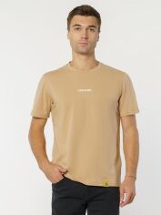 Акція на Футболка бавовняна довга чоловіча Arber T-Shirt Ff19 F13.11.16.331 2XL Бежева від Rozetka