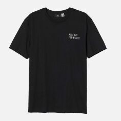 Акція на Футболка бавовняна чоловіча H&M 846973001c20 M Чорна від Rozetka