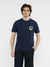 Акція на Футболка бавовняна довга чоловіча Arber T-Shirt Ff19 F13.05.09.411 2XL Синя від Rozetka