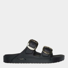 Акція на Жіночі шльопанці Skechers 111592 BLK 37 (7US) 24 см Чорні від Rozetka