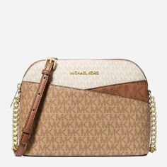 Акція на Сумка крос-боді через плече жіноча маленька Michael Kors 65216046 Коричнева ( 1159831433) від Rozetka