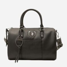 Акція на Сумка крос-боді через плече жіноча середня U.S. Polo Assn 858228406 Чорна ( 1159831142) від Rozetka