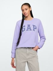 Акція на Світшот на флісі жіночий Gap 734329 XS Фіолетовий від Rozetka
