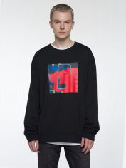 Акція на Світшот оверсайз чоловічий Uniqlo 517882840 XS Чорний з принтом ( 1159831684) від Rozetka