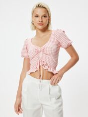 Акція на Топ жіночий Koton 4SAK50687EK2C9 2XL Рожевий від Rozetka
