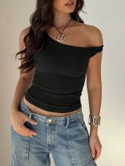 Акція на Топ жіночий SHEIN GD-00155373 L Чорний від Rozetka