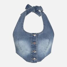 Акція на Топ жіночий SHEIN GD-00142796 L Блакитний від Rozetka