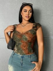 Акція на Топ жіночий SHEIN GD-00138316 2XL Різнокольоровий від Rozetka