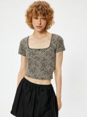 Акція на Топ жіночий Koton 4SAL11173IK9D9 XL Чорний від Rozetka