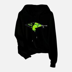 Акція на Худі жіноче SHEIN GD-00135105 L Чорне від Rozetka