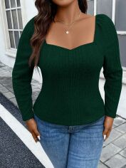 Акція на Джемпер жіночий SHEIN GD-00135618 XL Темно-зелений від Rozetka