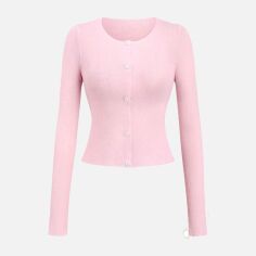 Акція на Кардиган жіночий SHEIN GD-00131799 S Рожевий від Rozetka