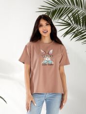 Акція на Футболка бавовняна жіноча ELFBERG Rabbit 778 42-46 Моко від Rozetka