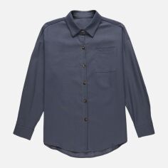 Акція на Сорочка жіноча SHEIN GD-00156156 S Блакитна від Rozetka