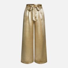 Акція на Штани жіночі SHEIN GD-00134794 S Золотисті від Rozetka