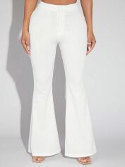 Акція на Штани жіночі SHEIN GD-00142799 L Білі від Rozetka
