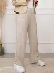 Акція на Штани теплі жіночі SHEIN GD-00112388 XS Бежеві від Rozetka